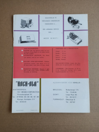 Flyer: Rock-ola 424 Princes Royal (1965) jukebox