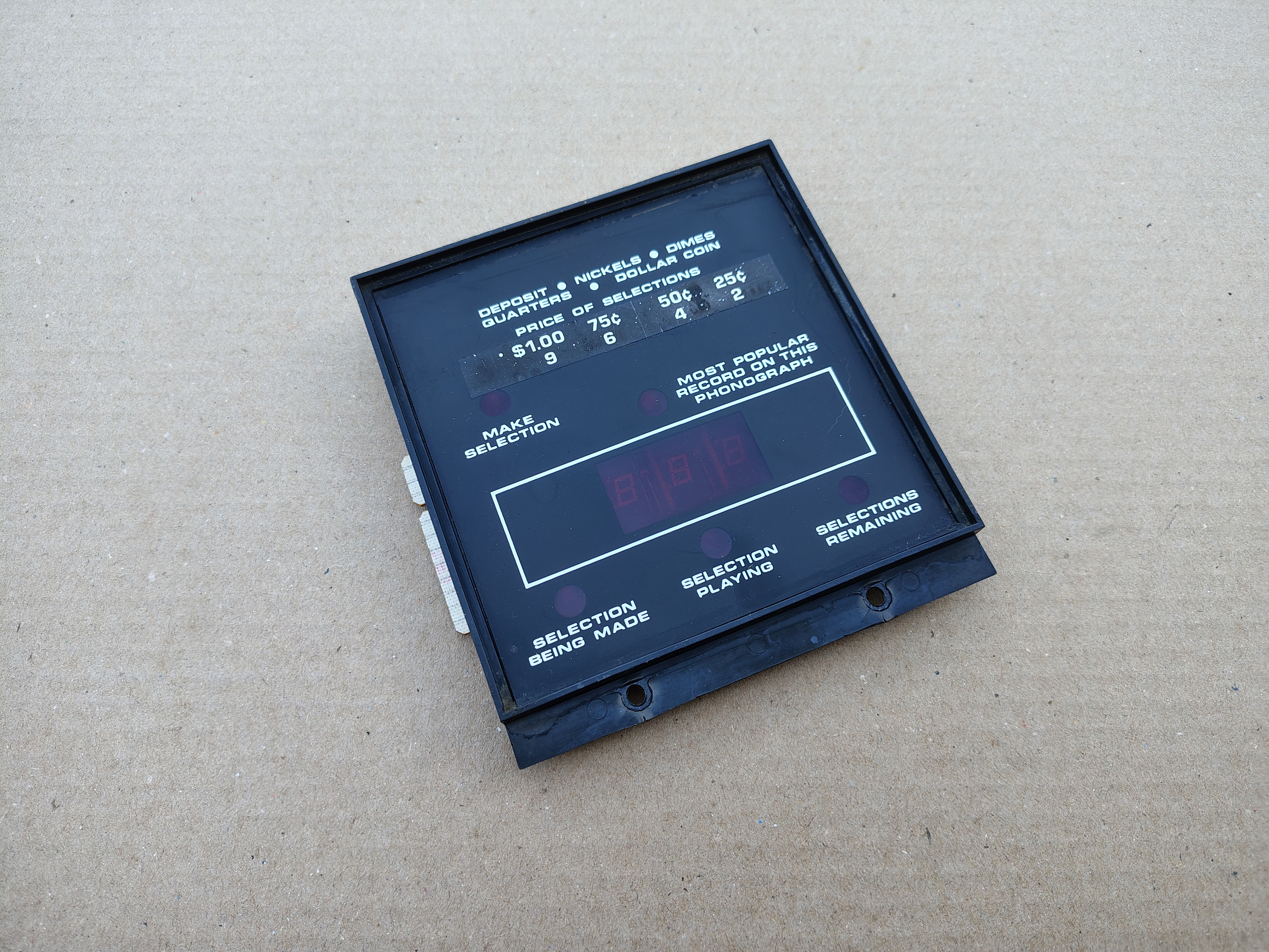 Selection Display/ 6-08963-01 (Rowe-AMi R-85)