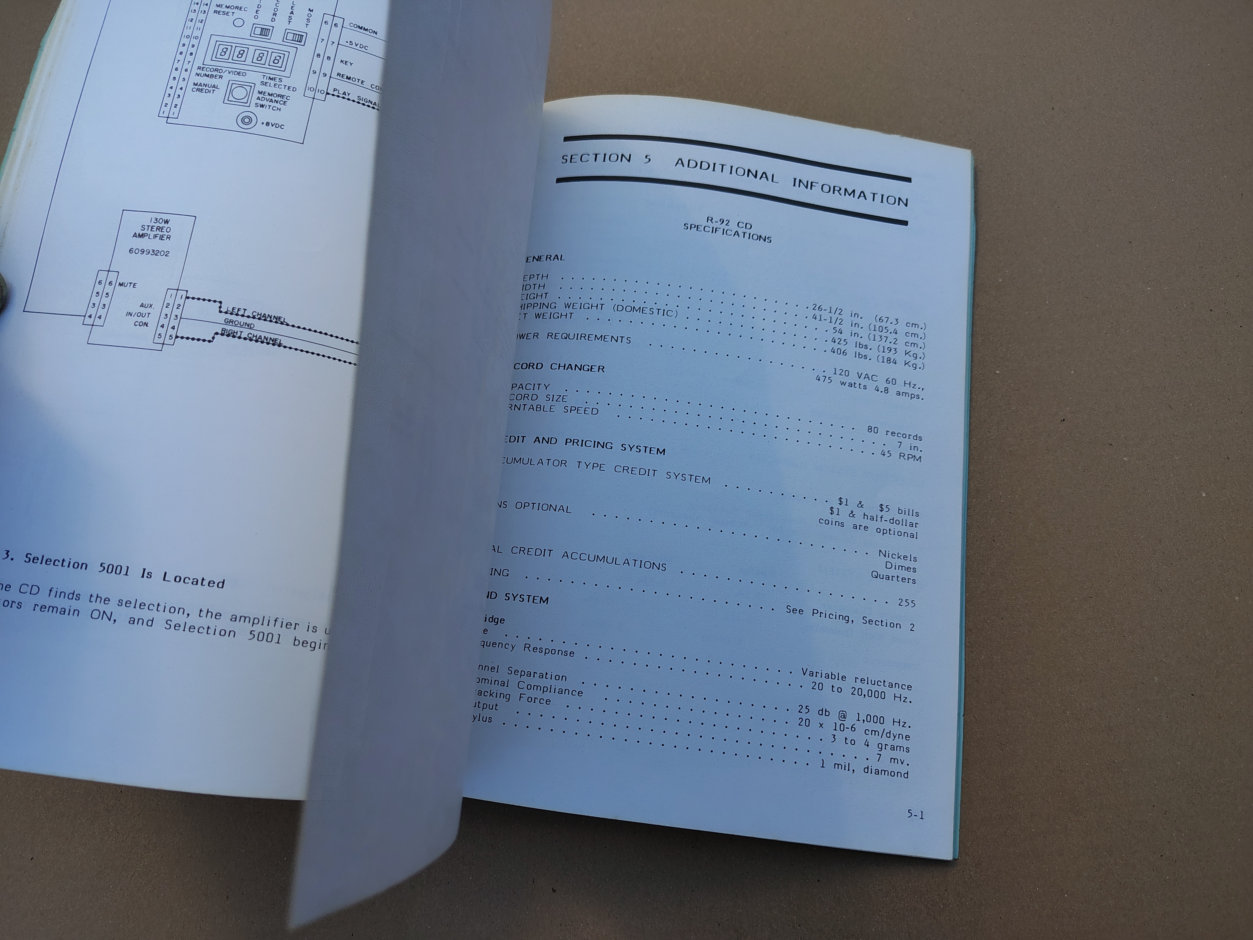 Manual CD/45 Combo (Rowe-AMi R92)