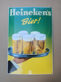 Emaille Reclame Bord Heineken's Bier (60x40cm)