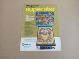 Flyer: Chicago Coin Super Star (1975) Flipperkast