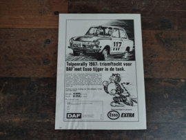 Reclame: DAF 44/ Rallye / Variomatic (1967) 29 x 21 cm