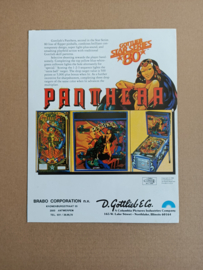Flyer/ Folder: Gottlieb Panthera (1980) Flipperkast