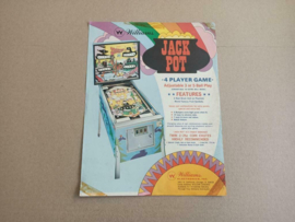 Flyer: Williams Jack pot (1971) Flipperkast