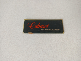 Plastic insert / Cabaret (Wurlitzer 7500)