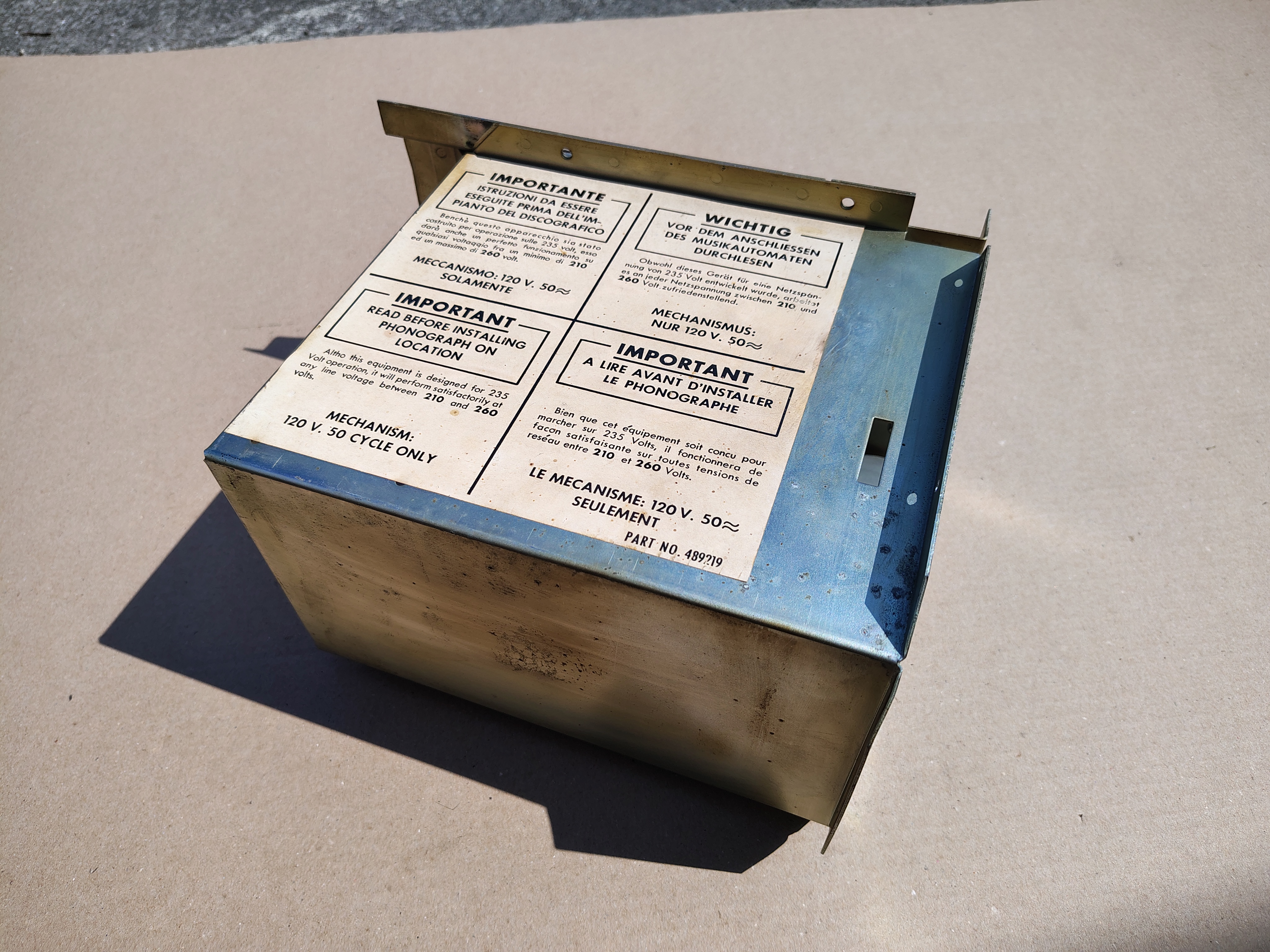 Coin Box (Seeburg LS3)