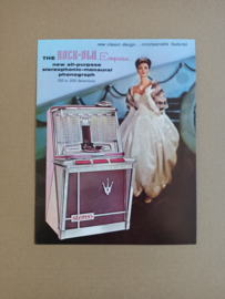 Flyer/ Folder: Rock-ola Empres (1962) jukebox