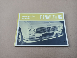 Instruction Book: Renault 6 (1968) Nederlands