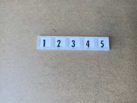 Number Strip/ Key Switch Panel "1/5" (Wurlitzer 2700)