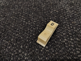 Push Button/ " D " (NSM Prestige) White