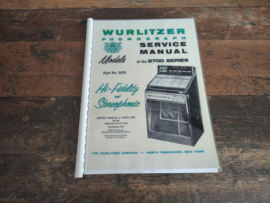 Service Manual (Wurlitzer 2700 /2710) NEW REPRO !!