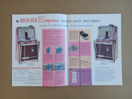 Flyer/ Folder: Rock-ola Empres (1962) jukebox