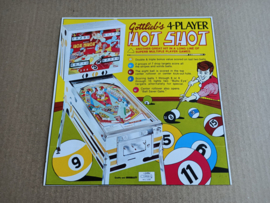 Flyer: Gottlieb Hot Shot (1973) Pinball