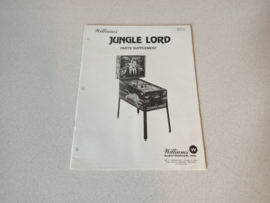 Parts Supplement Manual (Jungle Lord) Williams 1981