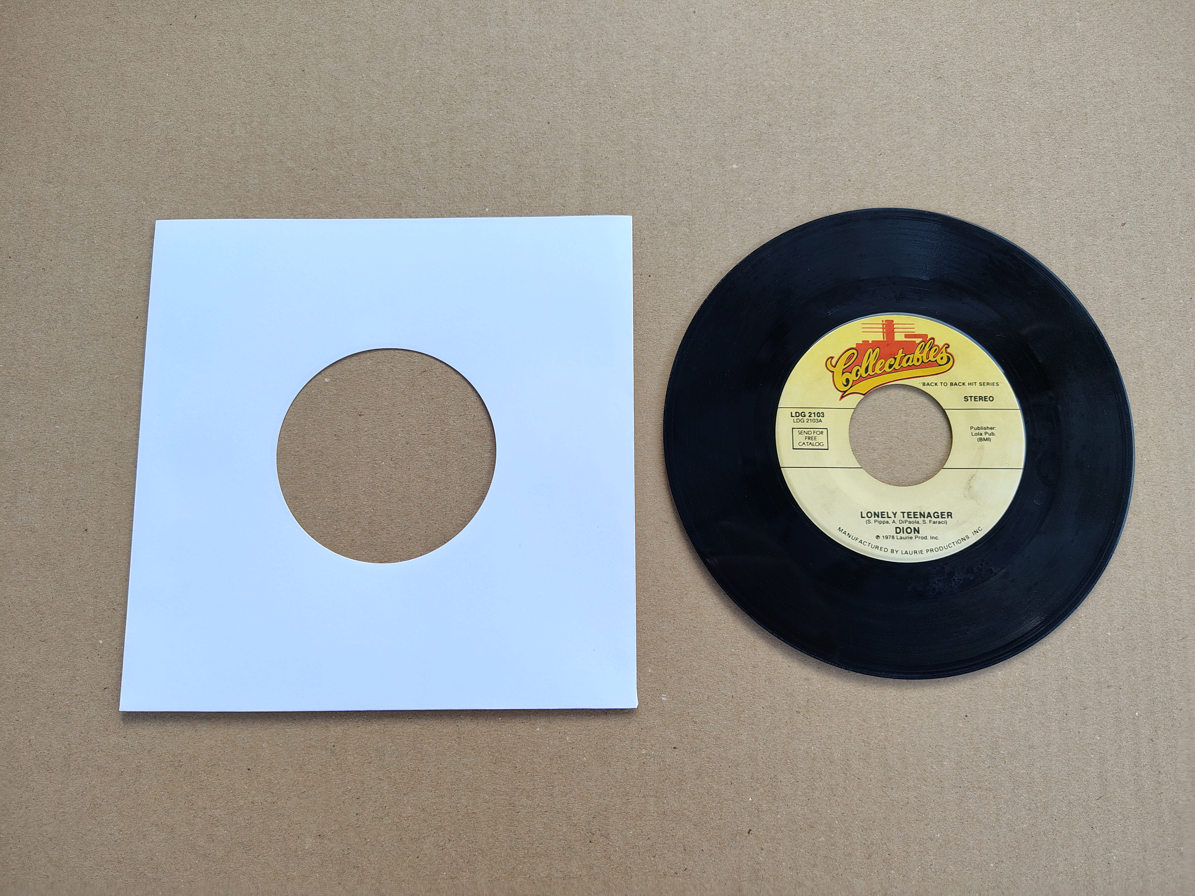 7" Single: Dion - Lonely Teenager (1960) USA