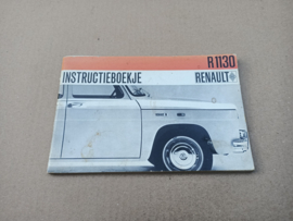 Instruction Book: Renault 8 (1968) Nederlands