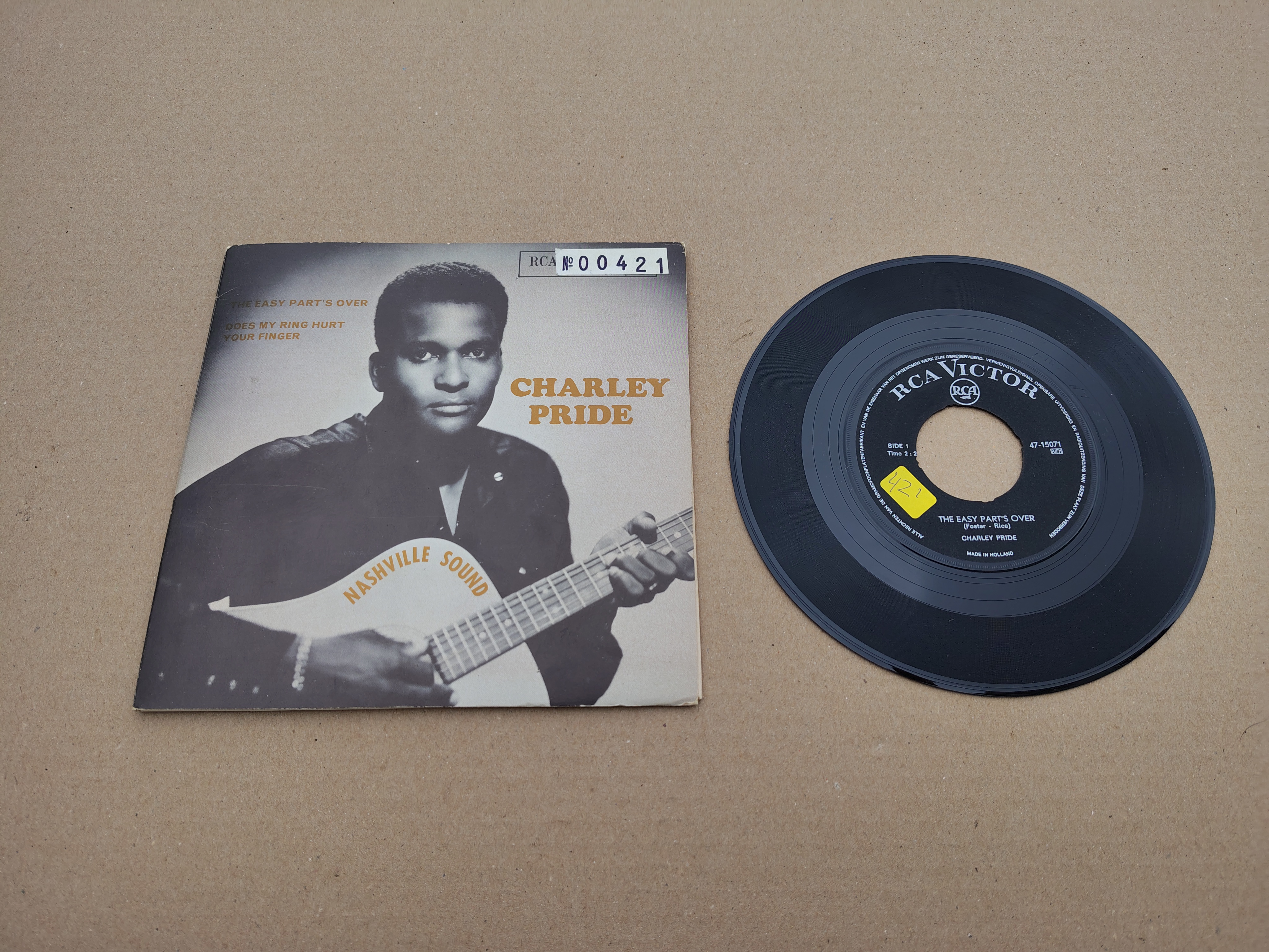 7" Single: Charley Pride - The Easy Part's Over (1968)