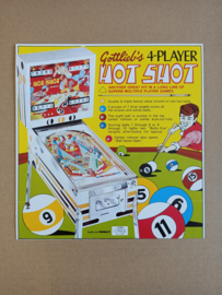 Flyer: Gottlieb Hot Shot (1973) Flipperkast