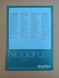 Flyer: Wurlitzer Niagara (1979) jukebox