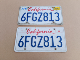 2x Licence Plate (USA/ California)
