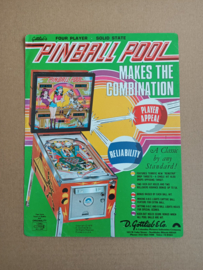 Flyer: Gottlieb Pinball Pool (1979) Flipperkast