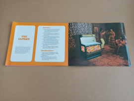 Folder/ Flyer: (Rowe-AMi TI-2 Woodbridge/ Rhapsody / Caprice) 1973