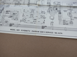 Schematic Diagram: Rock-ola 429 Starlet (1965) jukebox