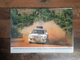 Reclame Poster: Peugeot 205 / Turbo (1984) 29 x 42 cm