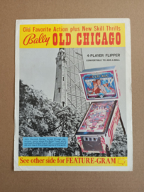 Flyer: Bally Old Chicago (1975) Flipperkast