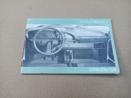 Instruction Book: Citroen GS (1976) Nederlands