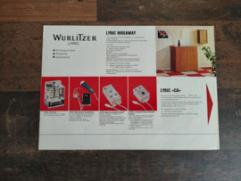 Flyer/ Folder: Wurlitzer Lyric (1965) jukebox