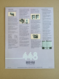 Flyer/ Folder: Rock-ola 448 (1972) jukebox