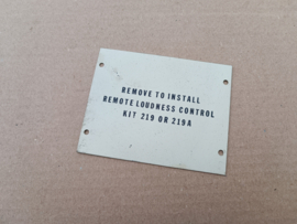 Amplifier Plate (Wurlitzer 1050/ Sonata)