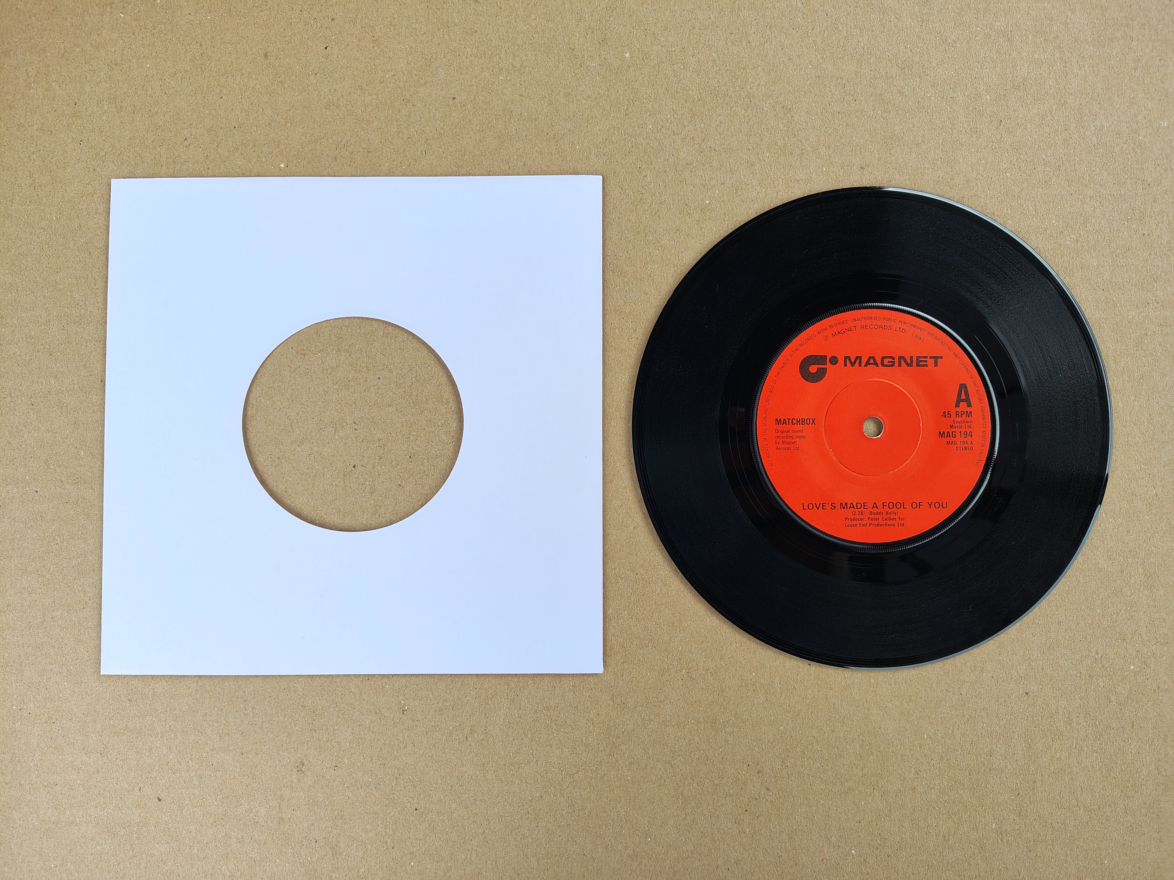 7" Single: Matchbox - Love's Made A Fool Of You (1980)