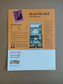 Flyer/ Folder: Rock-ola 442 (1970) jukebox