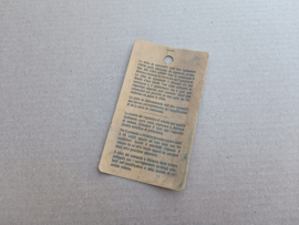 Instruction Card (NSM Prestige)