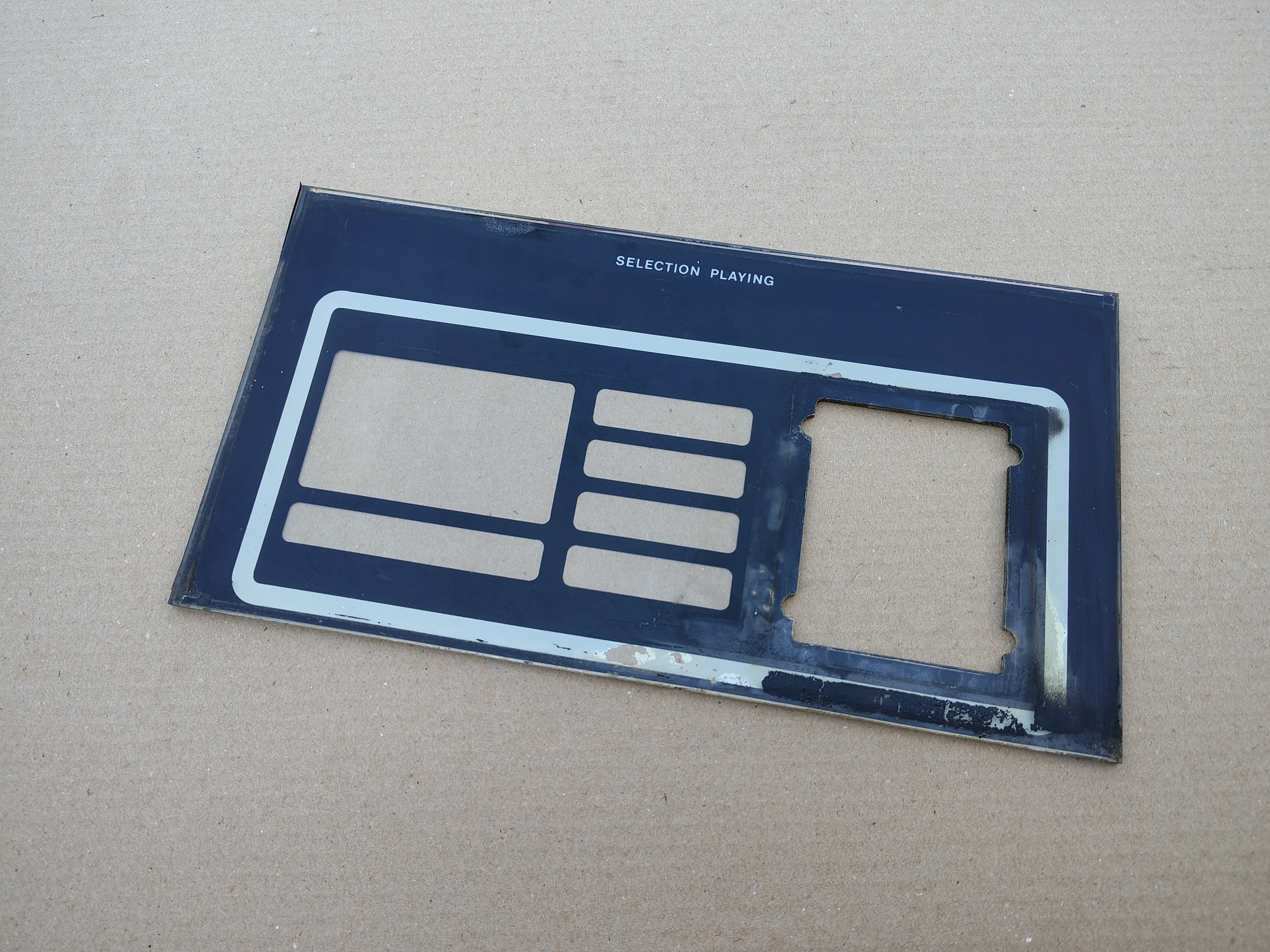 Plastic/ Push Button Panel (Seeburg Entertainer/ ESTD2)