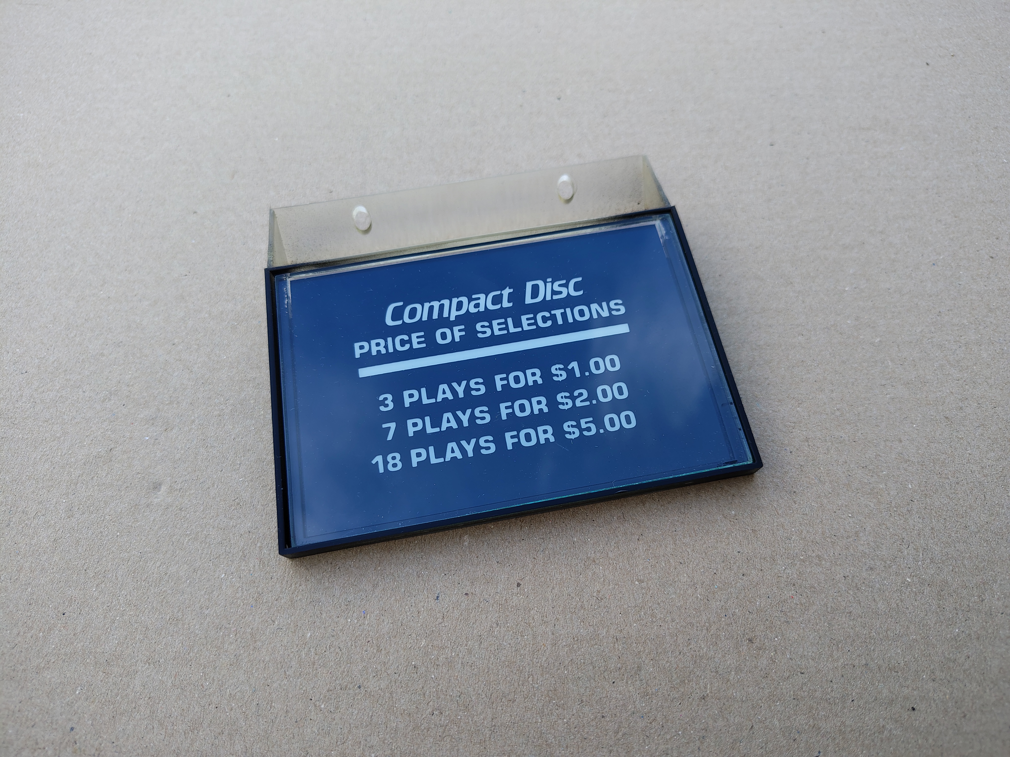 Pricing Panel/ USA (Rowe-AMi/ CD-100)