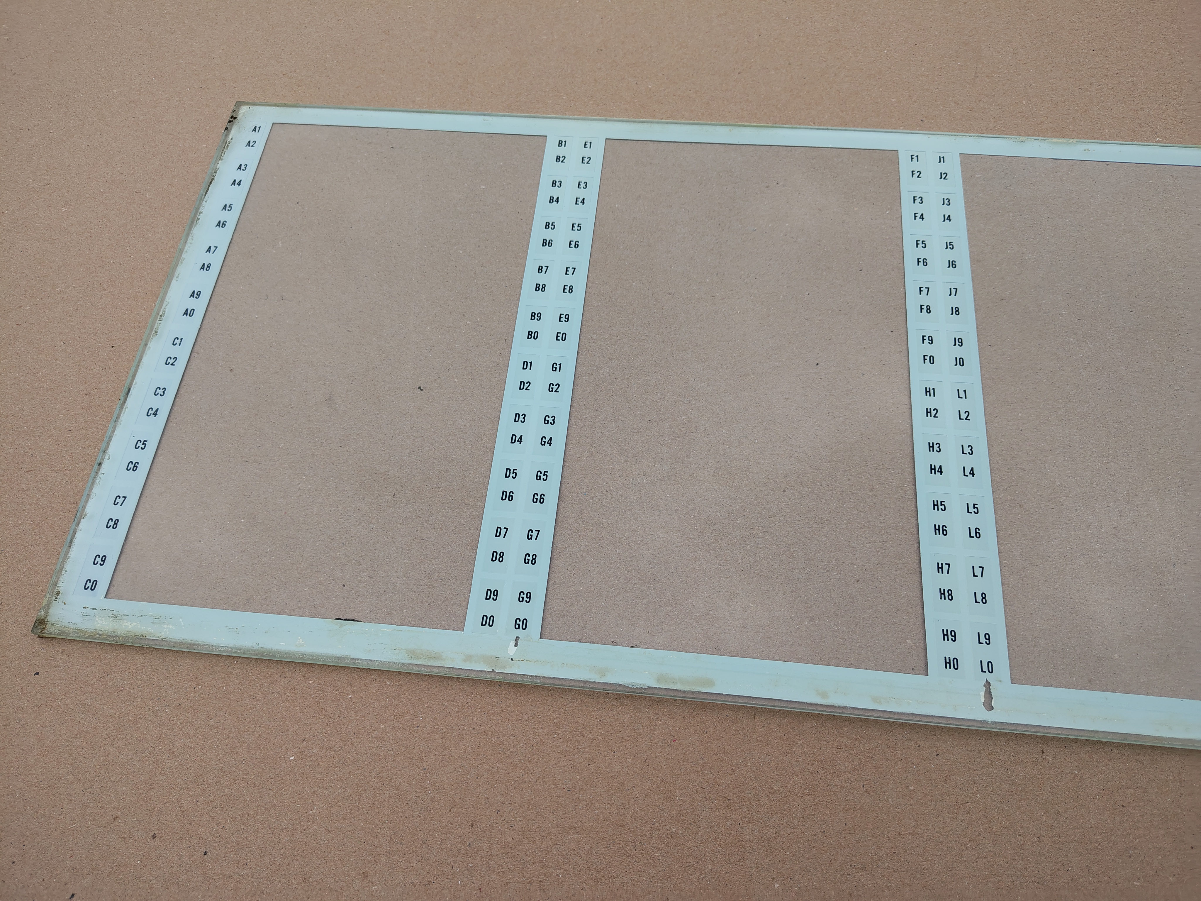 Program Holder/ Glass (Wurlitzer 3500/ Zodiac)