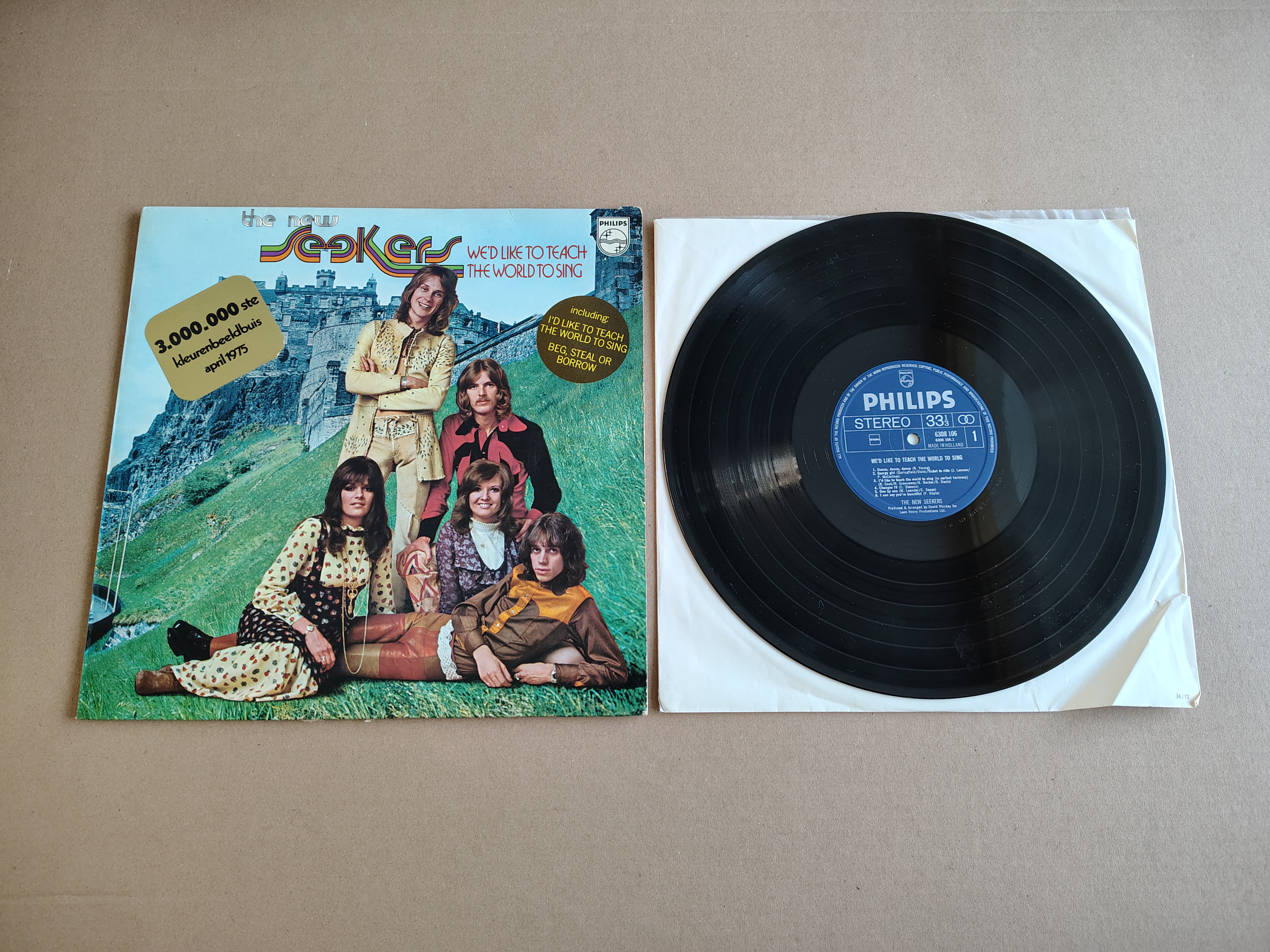 Vinyl LP: The New Seekers - We'd Like To Teach The World To Sing (1972)