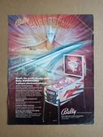 Flyer: Bally Supersonic (1979) Flipperkast