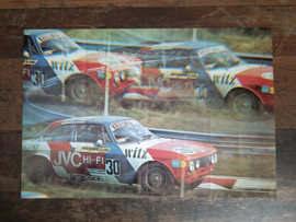 Reclame Poster: Alfa Romeo Giulia/ GTV (1972) 29 x 42 cm