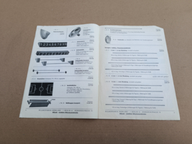 Parts/Prijslijst : Nobiling Tafelvoetbal Spel (1966)