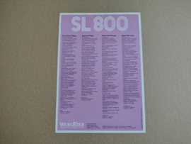 Flyer: Wurlitzer SL800 (1988)