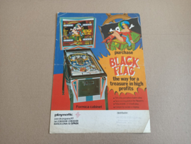 Flyer: Playmatic Black Flag (1973) Flipperkast