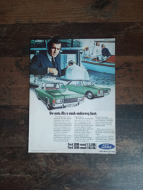 Reclame: Ford Taunus 20M/ 26M (1973) 29 x 21 cm