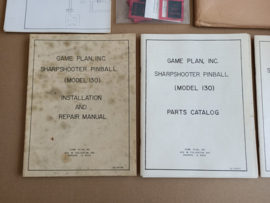 Instruction Manual: Game Plan Sharp Shooter (1979) pinball