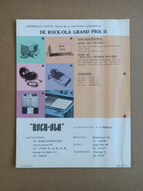 Flyer: Rock-ola 426 Grand-prix II (1966) jukebox