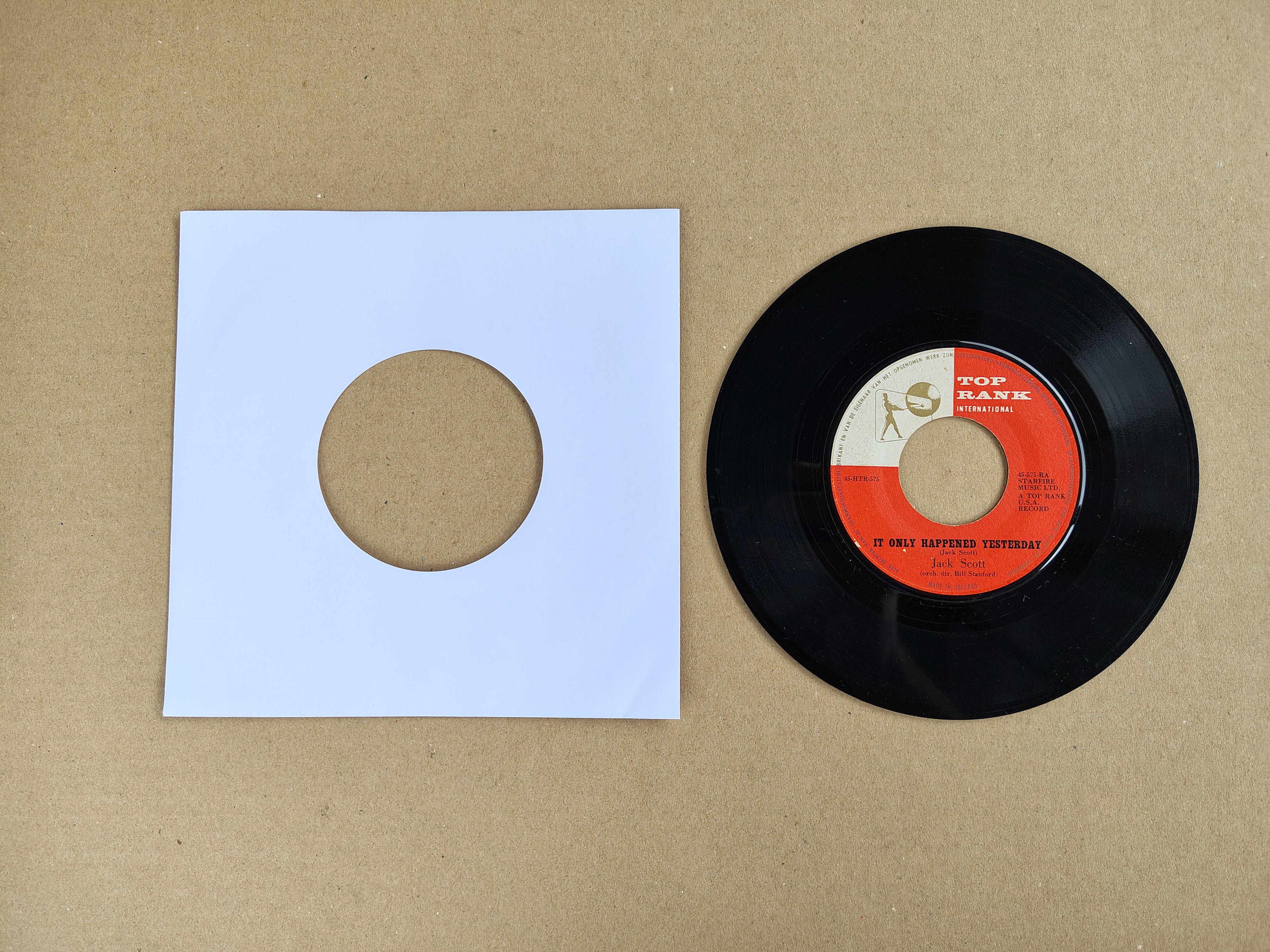 7" Single: Jack Scott - It Only Happend Yesterday (1960)