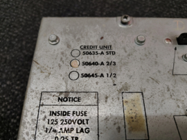 Credit Unit /50640-A / 2/3 (Rock-Ola/ 461/463/ 464/ 468)